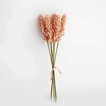 30 cm Roza Svileni Pšenice Uho Umetno Cvetje Mini Berry Poročni Šopek Cvetja za Dom Poroka Dekoracija
