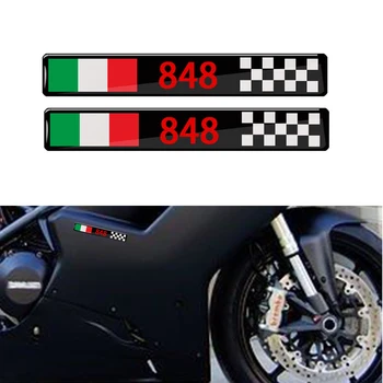 3D Motociklistična Nalepka za Tank Decals Italia Nalepke Primeru za Ducati 848 Superbike 848 EVO Corse SE Emblemi Decal