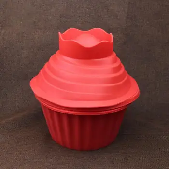 3pcs/set En cvet obliko Cupcake Silikonsko Plesni Odporni proti Vročini Pečemo orodja za Peko Maker Silikonski Velikan Cupcake Plesni Vroče Novih