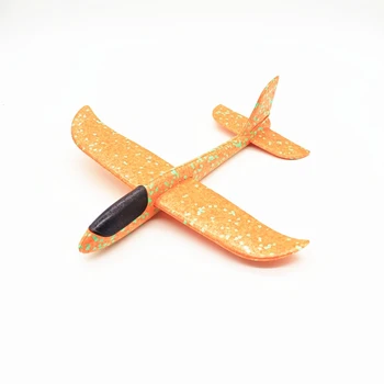 48 cm DIY Velike EPP Pene z Roko vrže Letalo Z Pisane Utripanjem Svetlobe Izobraževanje Igrača Za Otroke, Pena Letala Modeli Stranka