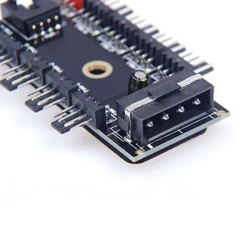 4pin Molex SATA do 10 Port 4 Pin PWM Fan Controller Hub / MIN Povratne informacije Kabel,CPU Hladilnik, Ventilator Cepilec za 4-pin 3pin Primeru Hlajenja