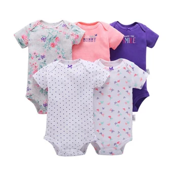 5 Kos/Veliko Malčke baby boy girl igralne obleke Mehko Bombaž kakovosti Ropa de bebe Newborn Baby Jumpsuits 3/6-24 Mesecev