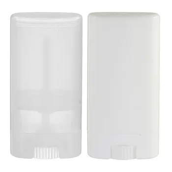50pcs/veliko 15ml prazno Plastično belo, črno in jasno ovalne big balzam za ustnice deodorant cev posodo