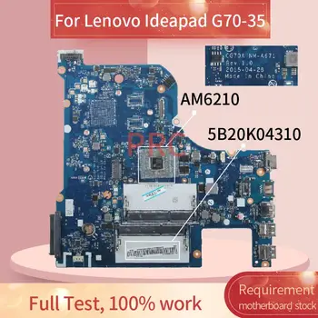 5B20K04310 Za Lenovo Ideapad G70-35 AM6210 Prenosni računalnik z matično ploščo NM-A671 A4-6210 Zvezek Mainboard