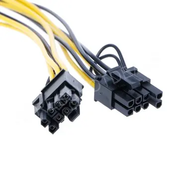 5pcs PCI-E 8 pin za 2x 6+2 pin (6 pin/8 pin) Moč Razdelilno Kabelsko