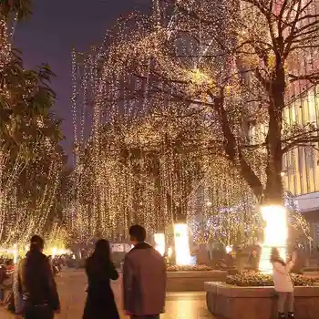 600 Led 100M Flasher Niz Svetil za Zunanjo/ Notranjo svate Božično Drevo Svjetlucati Pravljice Dekoracijo Luči