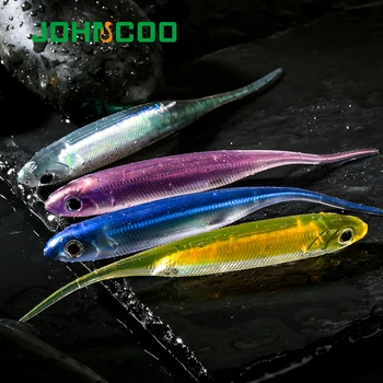 6Pcs/veliko 3D Ribe Rainbow Umetnih Vab za 2,7 g/78 mm Aluminijasto Folijo Vgrajeni Super Atrakcija Ribolov Mehke Vabe