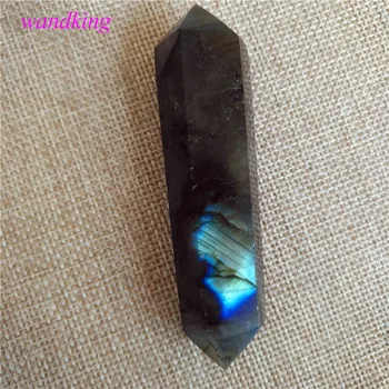 (70-80 mm) poliranja Naravnega labradorite quartz crystal palico, dekorativni kristali kristal čakro palico kamnov in kristalov