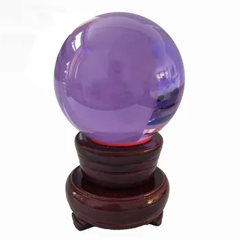 70 mm Kristalno Steklo Žogo obtežilnik za papir, Lila Quartz Področju Fengshui Okraski Doma Dekoracijo Figurice trgovina s Spominki, Darila