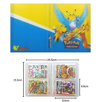 80/240PCS Pokemon Karte Album Knjiga Risank Anime Igra Kartice EX GX Zbiralci Mapo Imetnik Vrh Naložen Seznam Cool Igrače Darilo Za Otroka