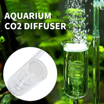 Akvarij CO2 Difuzor Steklena posoda Mehurček Razpršilo Reaktorja Magnetni Regulator Moss CO2 Razpršilo za 60~300L Rastlin