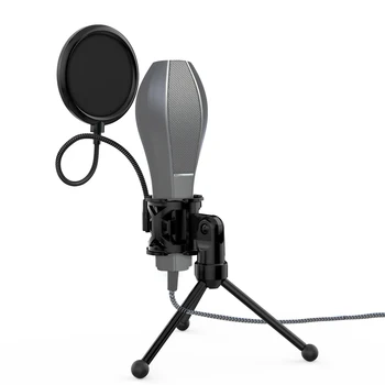 Ammoon Mini Namizni Mikrofon, Stojalo Stojalo z Šok Gori Mic Imetnik Filter za Studio Snemanje Spletno Oddajanje