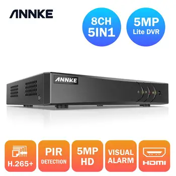 ANNKE 5MP Lite 8CH HD Video Nadzor DVR 5IN1 H. 265+ Digitalni Snemalnik PIR detekciji Gibanja Za 2MP, 3MP 5MP IP CCTV Kamere