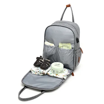 Baby Plenic Vrečko Z USB Vmesnik Velik baby nappy spreminjanje Vrečko Mumija Porodniškega Potovanja Nahrbtnik za mamo zdravstvene Nege vrečke