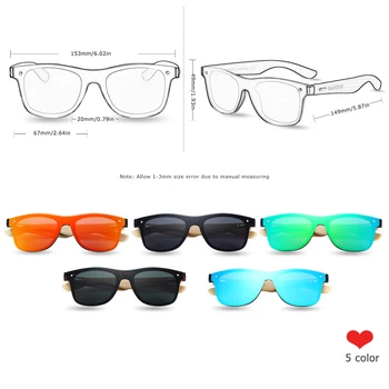 BARCUR Naravnih Oversize Pravega Bambusa sončna Očala za Moške, Ženske Polarizirana sončna očala UV400 Oculos de sol masculino feminino