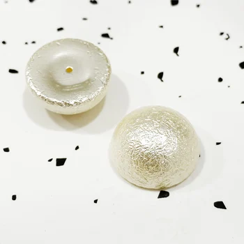 Barvita Hong Kong Style Letnik Imitacije Bombaž Gubam Pearl Obliž DIY Ročno izdelani Uhani, Pribor za Lase Lak za Material 10pcs
