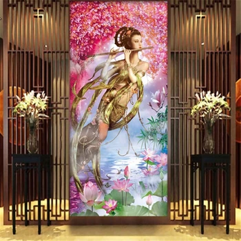 Beibehang, ki Plujejo pod Duhuang freskami, dnevna soba, TV ozadje ozadje 3D Prostoru steno stensko ozadje doma dekoracijo de papel parede