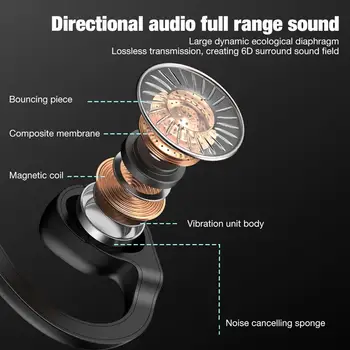 Bluetooth Slušalke Kostne Prevodnosti Bluetooth5.0 Slušalke Nepremočljiva Sweatproof Odprto Uho Stereo prostoročno Z Mikrofonom
