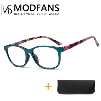 Branje Očala Ženske Cvetje dioptrije modni Očala Za Branje blagovnih Znamk očala Ultralahkih presbyopia Očala 1 1.5 2 2.5 3