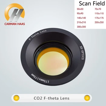 Carmanhaas Co2 Laser F-Theta Leče Leča Za Lasersko Označevanje ZnSe Optičnega Objektiv Področju 70*70 mm Lasersko Označevanje