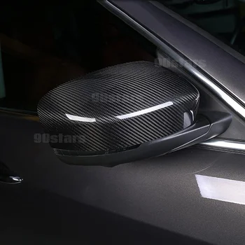 Celotno Pravi Ogljikovih Vlaken Avto Strani Ogledalo Kritje za Maserati Levante 2016-2020 Sonce zaščitni Pokrov za Avto Rearview Mirror