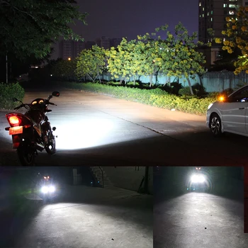 CNSUNNYLIGHT Turbo LED Smerniki Pozornosti Flash Stroboskopske Luči 40W 6800Lm/Par Belih Motocikel Meglo Žaromet Lov svetlobni pramen