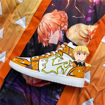 COOLVFATBO Anime Moški čevlji Priložnostne Čevlji Strip Copati Moški Cosplay Tiskanja Mozaik Čevlji Športni Šoli Čevlji