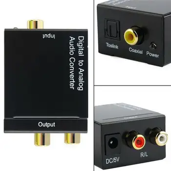 DAC 3,5 mm digitalni nagovoriti optična zvočna kartica HD Digitalni Optični Koaksialni Optični Pretvorbo SPDIF Nagovoriti, da RCA Analogni Pretvornik