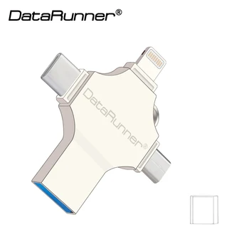 DataRunner OTG 4 v 1 design Usb Flash Disk 128GB Usb 3.0 Tip C Pen Drive 16GB 32GB 64GB cle Usb 3.0 Flash Disk Pendrive