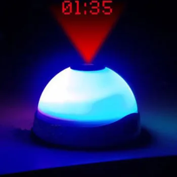 Digitalna Budilka Čas Projekcija Mini Otroci Budilka Night Light LED Zaslon Spremenite Barvo Otroci Soba Tabela Ura Dekoracijo