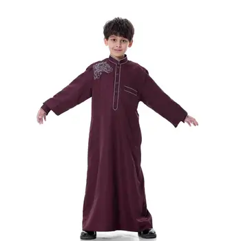Eid Fant, Otroci, Arabski Tam Kaftan Abaya Dubaj Oman Katar Muslimanski Otroci Haljo Caftan Ramadana Ropa Musulmana Hombre Islamska Oblačila