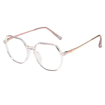 Elbru Nezakonitih Optičnih Očal Okvir Anti-modra Svetloba Unisex Kovinski Letnik Okrogle Očala Jasno Eyeglass Okvir Modni Očala