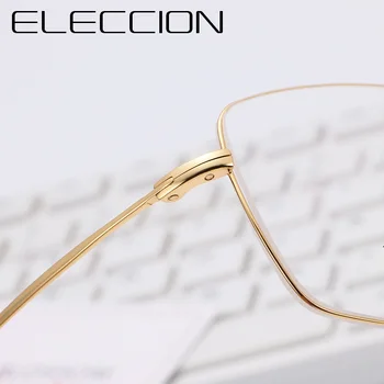 ELECCION Ultralahkih Titana Platišča Rimless Očala Moških Novo Kratkovidnost Optična Očala, Okviri za Očala Visoke Kakovosti 6612