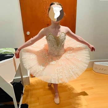 FLTOTURE Odraslih Poklicno Balet Tutu Roza Barve trnuljčica Tutu Obleke XW1001 Dekle Balet Konkurence Kostum Za Prodajo