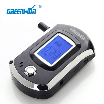 GREENWON Digitalni LCD Dih Alkohola Test Analyzer Breathalyzer Tester Alcoholicity Meter Detektor Črna