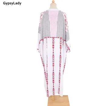 GypsyLady Cvjetnim Tiskanja Maxi Obleke za Ženske Boho Letnik Pomlad Počitnice Plaže Obleke z Dolgimi Rokavi Rese Seksi Dame Oblačenja