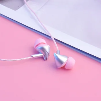 Hengshanlao Žične slušalke 3.5 mm in-ear slušalke Z Mikrofon Nadzor Glasnosti nepremočljiva Glasbe, Iger na srečo Športne Slušalke off white Čepkov