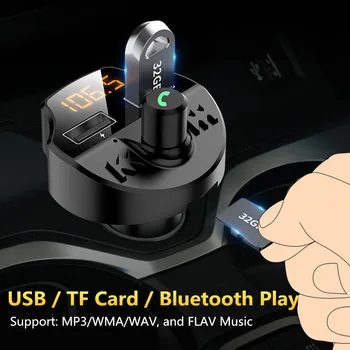 Hitro Polnjenje 3.1 Avto Polnilec Bluetooth 5.0 Dvojno USB Avtomobilski Telefon, Polnilec Za BMW X3 E87 E70 E92 X1 M3 X6 E38 1 Serija E83 E91 Z3