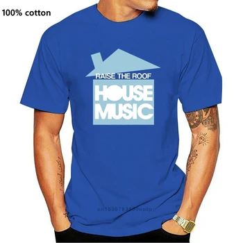 House Glasbe Smešno Majico Za Moške Krog Vratu Črno In Zlato Tee Rokavi Moški Krpo T Shirt Tiskanje Na Spletu Hitro Sušenje