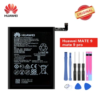 Hua Wei Originalne Baterije HB396689ECW Za Huawei Mate 9 Mate9 Pro MHA-AL00 Polnilne Li-ion batteria 4000 mah akku z Orodji,