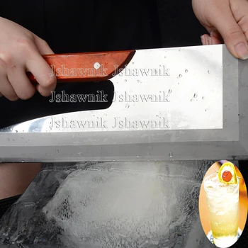 Iz nerjavnega jekla rezati nož ice bar drsalk rezilo cocktail ledu rezalnik