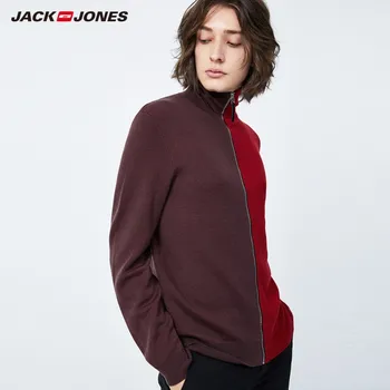 JackJones Poslovni Moški Priložnostne Izbor Barv Stand up Ovratnik Rebrih Jopico Plesti Pulover| 219324537