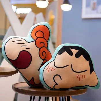 Japonska Voščenka Shin-chan Tiskanje Plišastih Blazino Kawaii Risank Anime Blazine Domači Kavč Dekor Peluche Igrače za Otroke 38 cm 48 cm