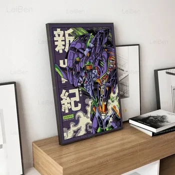 Japonske Anime Platno Natisne Evangelion Mecha Enota 01 Plakat Steno Umetnosti Slikarstva Na Steni Modularni Slika Domov Okrasimo Otroško Sobo