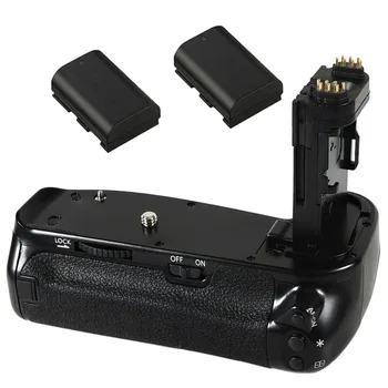 JINTU Pro Navpično Zaklopa Battery Grip Držalo +2pcs LP-E6 Battery Kit Za Canon EOS 6DII 6D Mark II DSLR Fotoaparat kot BG-E21