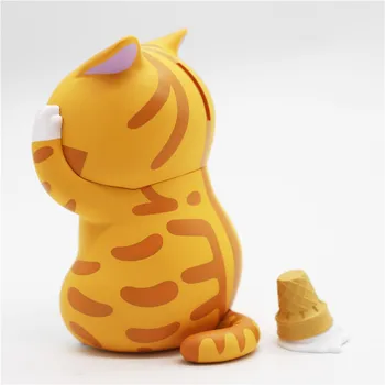 LAMTOYS stiski mucek limited edition oranžnega mačka različica pingvin različica hranilnik, priljubljena igrača za dekoracijo darilo