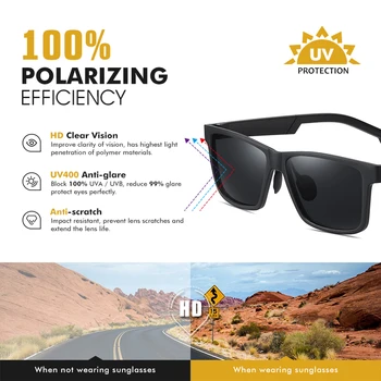 LIOUMO Kvadratnih Polarizirana sončna Očala Za Moške Ultralahkih na Prostem Vožnje Očala Ženske TR90 Očala UV400 lentes de sol hombre