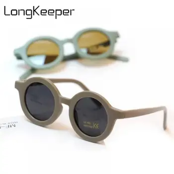 LongKeeper Nov Modni Okrogla sončna Očala Otroci Lepe Pisane sončna Očala Dekleta Fantje Letnik Odtenki UV400 Očala Infantil Gafas