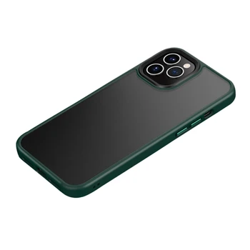 Luksuzni Classic Mobilni Telefon Primeru Za iPhone 12 Max Pro Mini Motnega, Mat TPU Kovinski Pokrov Prozoren Trdi Lupini za Varstvo