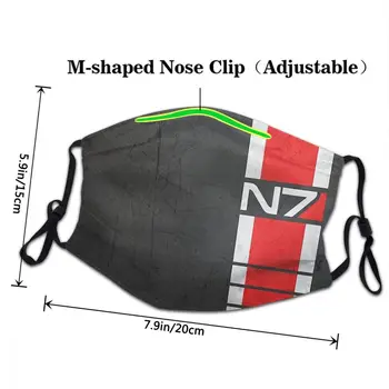 Masa Učinek N7 Posebne Sile Proge Mascarilla Masko Maska Usta Pokrov Prostora Force Zaščitne Obrazne